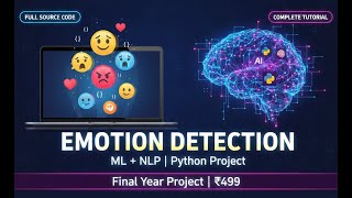 AI Emotion Detection from Text | Machine Learning NLP Project | Flask + Chart.js  Final Year Project
