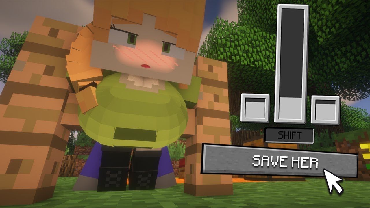 "Steve I'm Stuck!" - New Alex Girlfriend in Minecraft (Jenny mod)