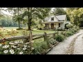 Charming Farmhouse Garden Design Ideas Using Stone, Wooden & Natural Elements to Add Rustic Charm