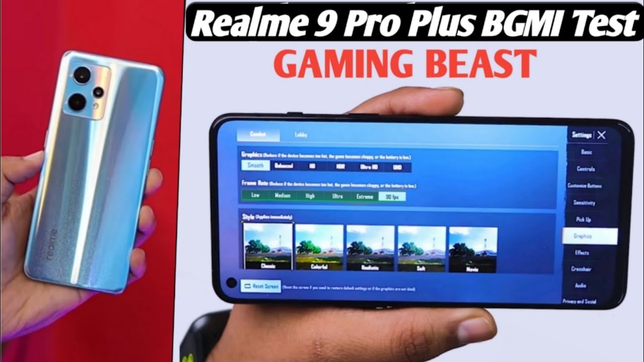 REALME 9 PRO PLUS FREE FIRE GAMEPLAY⚡REALME 9 PRO PLUS FREE FIRE GAMING  TEST