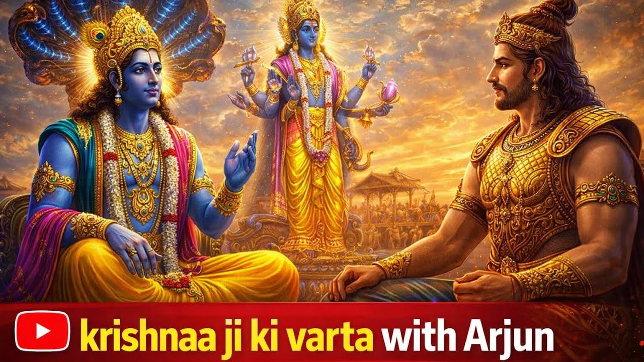 Krishnaa Ji ki Varta with Arjun 🙏✨ | Reality of Life & Dharma 🔱#viral #trending #krishna #mahabharat