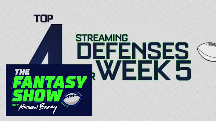 Daniel Dopps top 4 streaming defenses for Week 5 |...