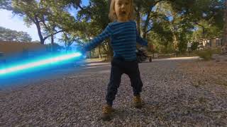 Light Saber Vs. Tiny Drone