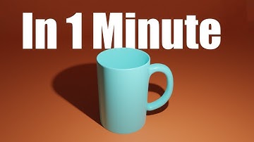[reupload]How to create an awsome mug in Blender in 1 Minute Tutorial
