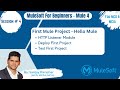 #4|Hello Mule Application| First Mule Project(HTTP Listner)|REST API|Mulesoft Tutorials (MCD &amp; MCIA)