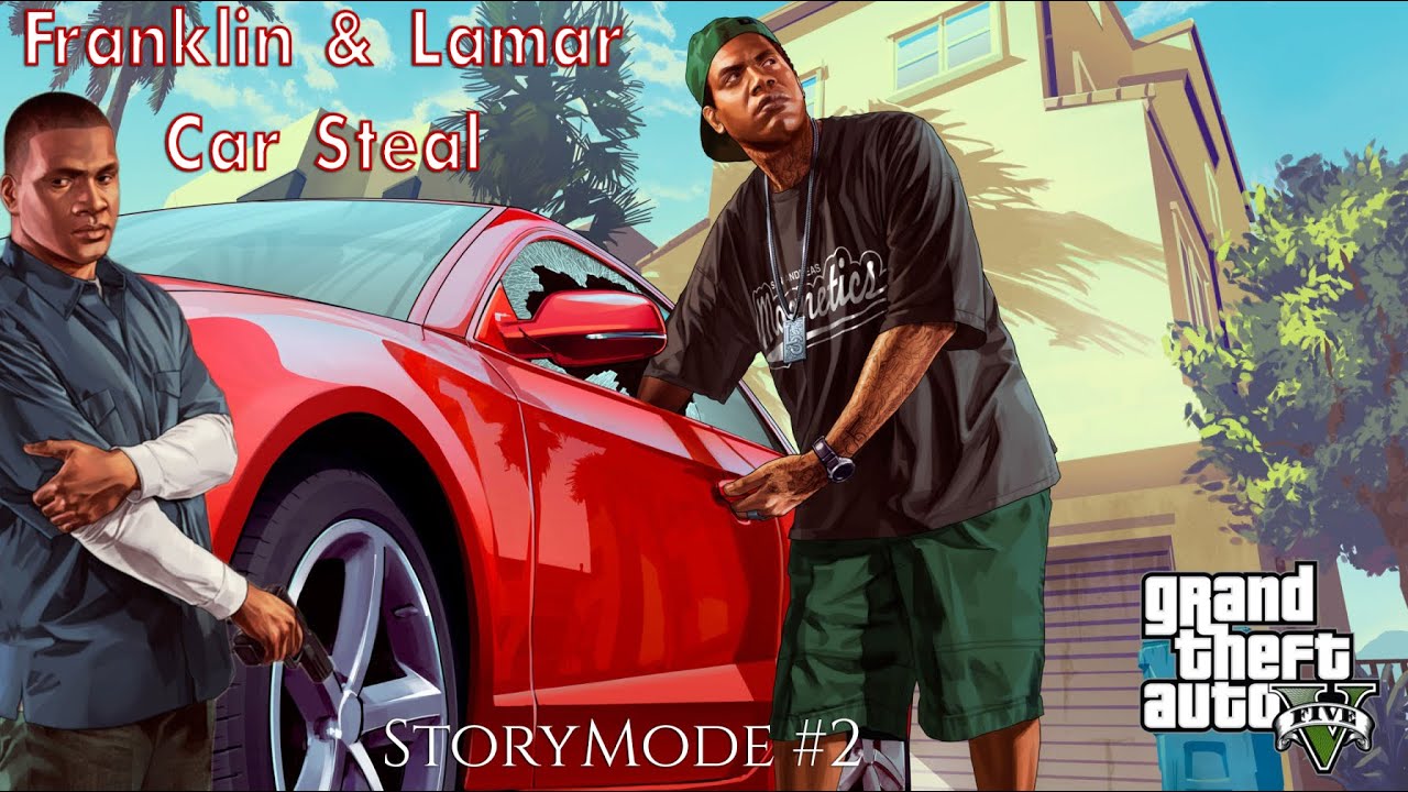 Gta V Story Mode Franklin And Lamar Car Steal Gameplay 2 Youtube