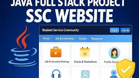 Java Full Stack Project | Student Service Community (SSC) Website | Servlet, JSP, MySQL, JDBC