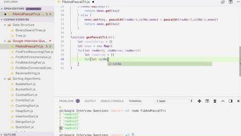 Fibonnaci Sequence And Pascal Triangle In JavaScript