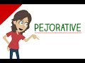 Learn english words  pejorative meaning vocabulary