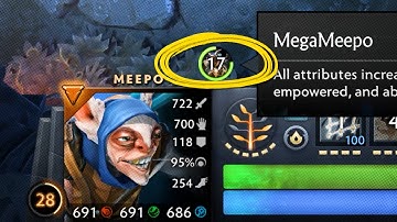 Meepo gets +600 stats with MegaMeepo 7.39 bug in Dota 2