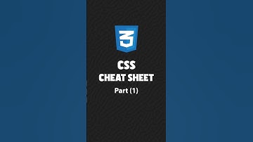 CSS cheat sheet {part -1} #css #html #programming #vscode #web #webdevelopment #shorts #short