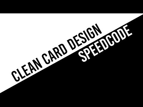 SpeedCode | Clean Card Design | Kieran Holroyd | 2