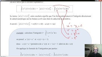 A4. Calcul intégral (cours #6 ~ intégration par parties)