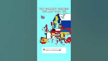 Top comment changes the map part 15! #geography #mapping #europe