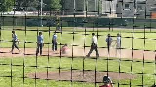 Owen Cardinal And Easton Miller Get A Big Out On The Base Paths For Post 44 Legion Baseball