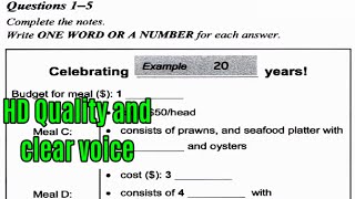 Celebrating 20 years listening test | ielts listening test | new ielts listening test #IELTS