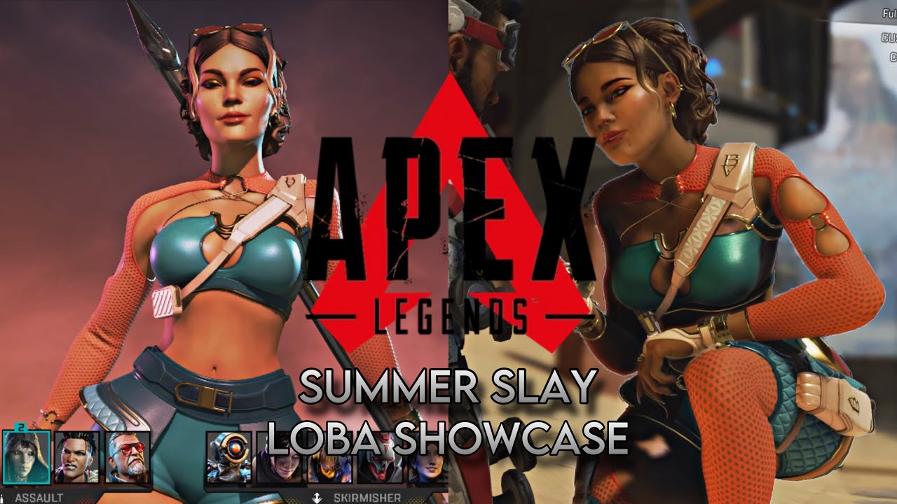 Loba Summer Slay skin showcase (4k) - Apex Legends