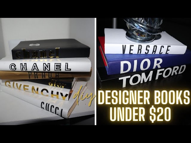 dior chanel louis vuitton stackable books