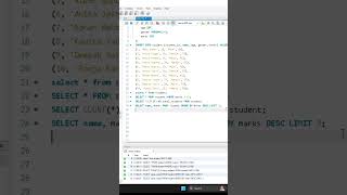 use of order by clause where clause and desc and limit in sql #sql #vlog #gaming #facts