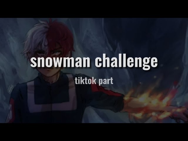 Snowman challenge - tiktok part/lyrics