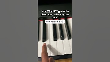 You CANNOT guess the piano song with ONLY 1 note?!🤔#piano #pianotutorial