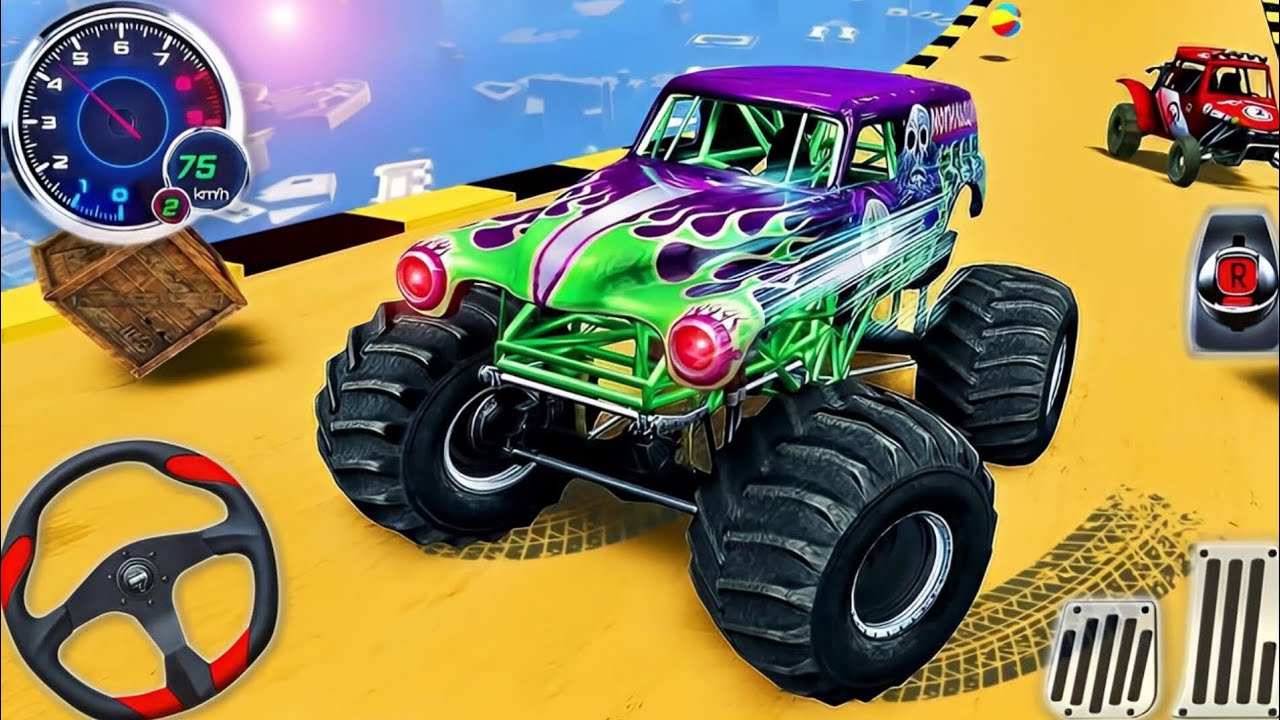 Monster Truck Mega Ramp Impossible Driver - Mega Ramp Car Stunt Master Simulator -Android Gameplay29