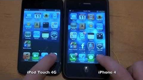 iPod Touch 4G vs. iPhone 4: Speed Test