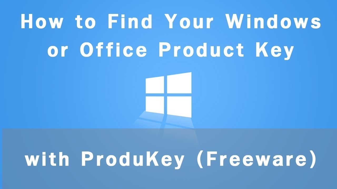 How To Get Your Product Key For Windows 7 8 10 Free YouTube