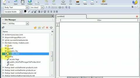 Pushtraffic.com Kompozer Tutorial Add Site