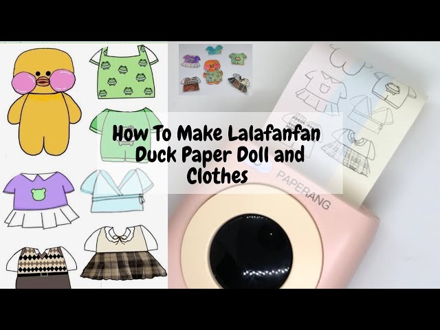 Clothes for the paper duck lalafunfan