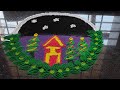 Christmas rangoli designs made by @ paint Wale hath happy Christmas 🎄🎄🎁🎁