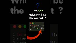 What will be output  Javascript Quiz Day 2 #coding #short