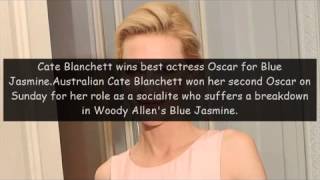 Cate Blanchett Wins Best Actress Oscar for Blue Jasmine