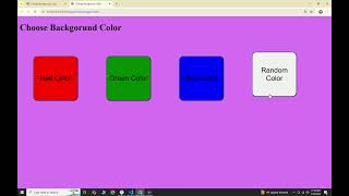 Mini-project using JavaScript .The backgorund colour changer!Learn fast with source code!!😎
