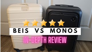 Beis luggage vs Monos luggage carry on pro plus  *in depth review*