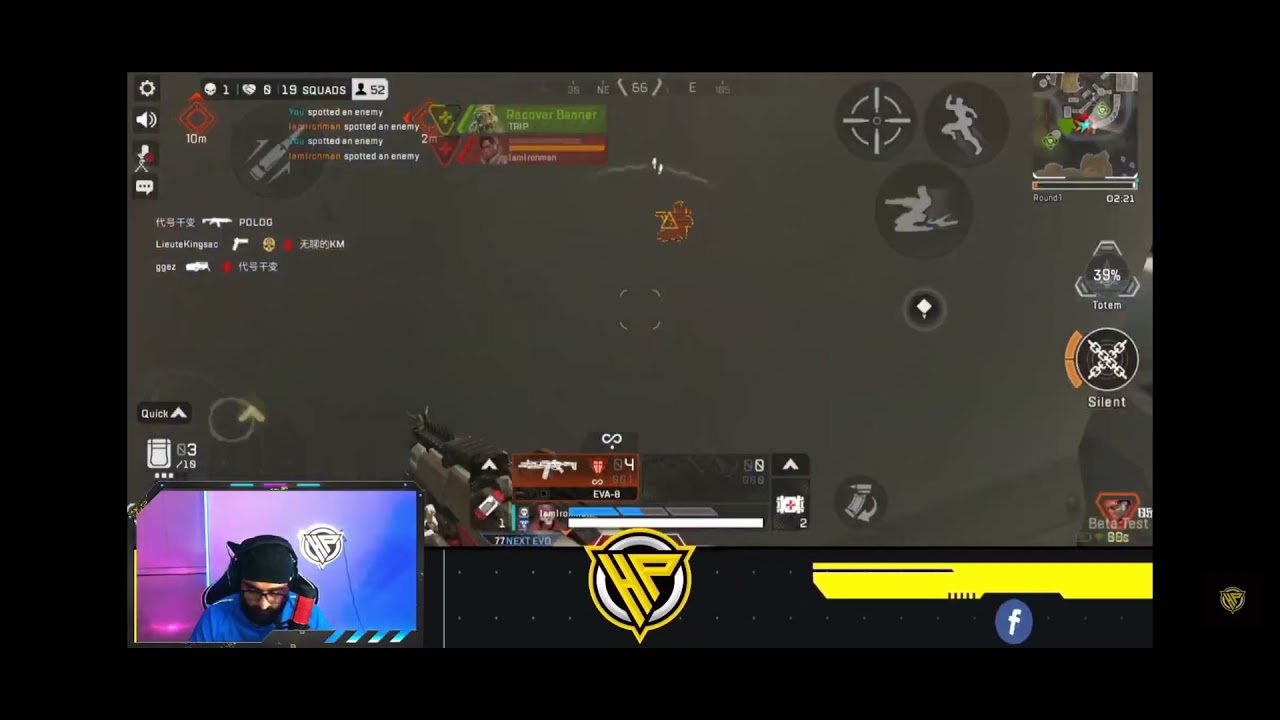 1V6 | Best Squad wipe in Apex Legends Mobile? | AGENTHP | Highlights