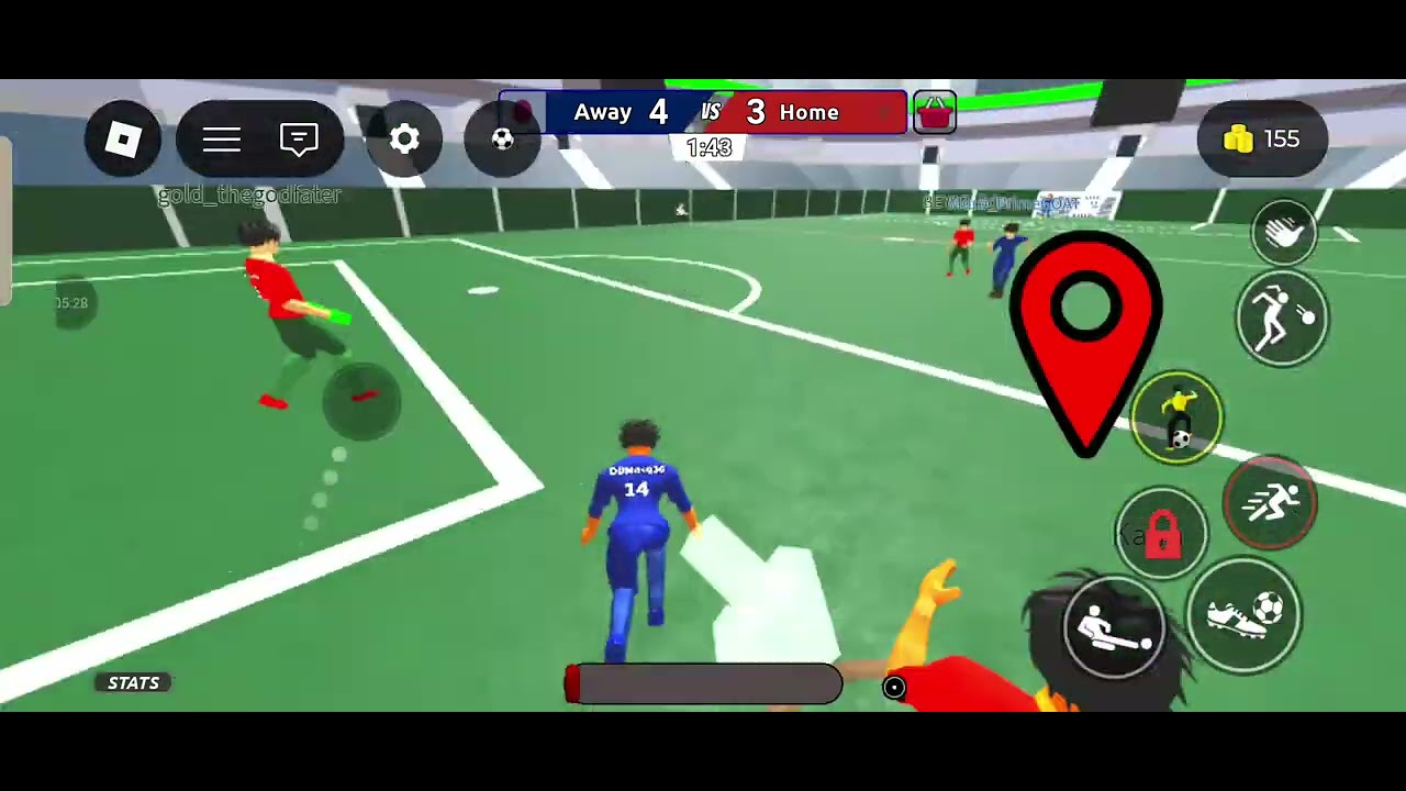 Играю в футбол в роблоксе(возращения длинных видео) 