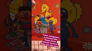 70s feelings, nostalgic vibes! Cutest Sesame Street calendar found at Dollar Tree this week!