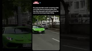 V12 vs Scooter #lamborghini #scooter #cars