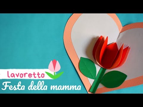 Lavoretto "Festa della mamma" - fiore 3D
