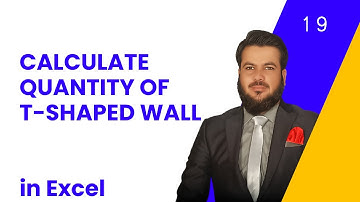 How to Calculate quantity of T-Shaped wall Lesson 19 |Quantity Surveying| Estimates |Engr ilyas