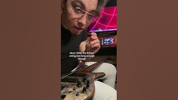 Do not put guitar strings on a bass… 🫶🏻#guitar #bass #strings