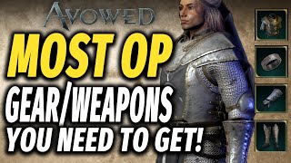 Avowed MOST POWERFUL Unique Armor, Weapons, Ring You Need - 15 Unique Items Located Open World Early