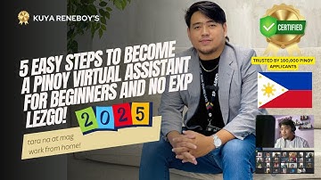 HOW TO BECOME A PINOY VIRTUAL ASSISTANT IN 5 EASY STEPS 2025 - FOR NO EXPERIENCE AND BEGINNERS