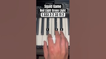 Squid Game Red Light Green Light Game (Piano Tutorial) #pianotutorial #shorts