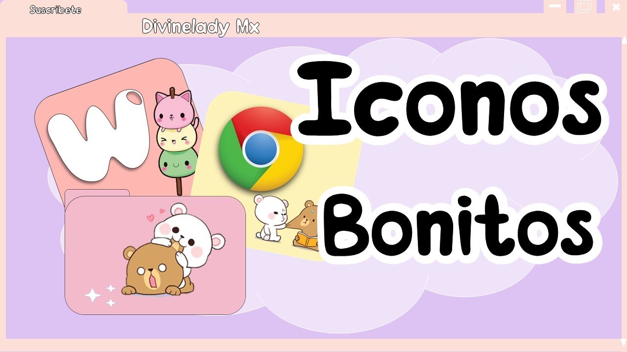 Personaliza los iconos de tu computadora - SIN PROGRAMAS ~ ICONOS AESTHETIC  - ICONOS KAWAII - YouTube