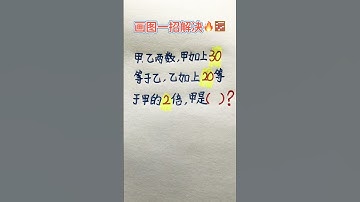 画图一招解决 #maths #混合式學習 #learn #教育學習 #matheducation #中文教學