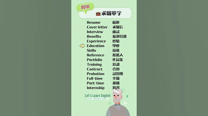 《求職單字》一起背更好記！#英語單字 #英語學習 #英語跟讀 #英文聽力 #英文單詞 - 天天要聞