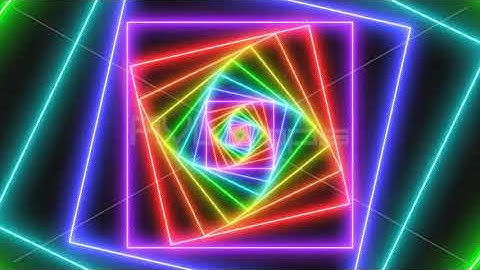 Fly through Futuristic Neon Glow Rainbow Tunnel Perspective Lights - IncrediVFX - AVloops