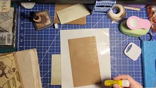 Finishing our Edith Holden paper bag journal!